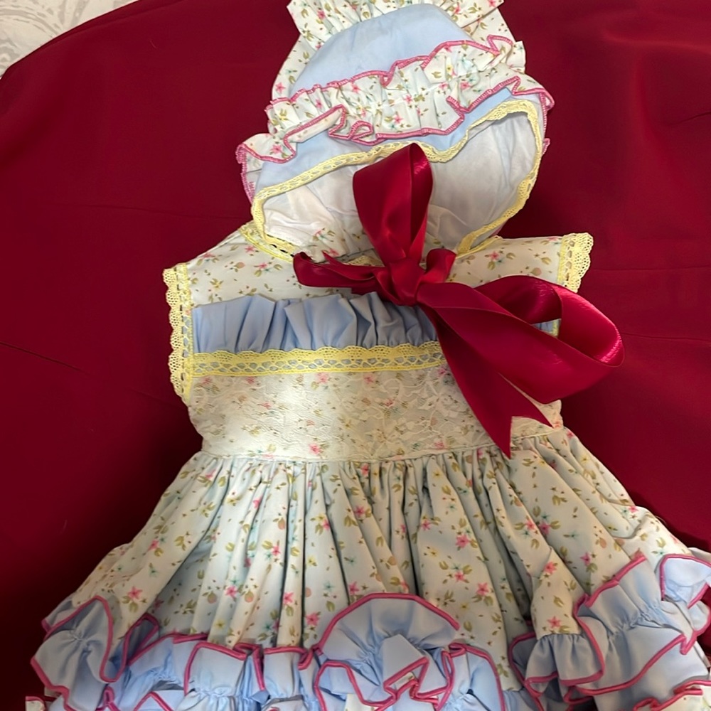 Beautiful dress for a two-month-old baby